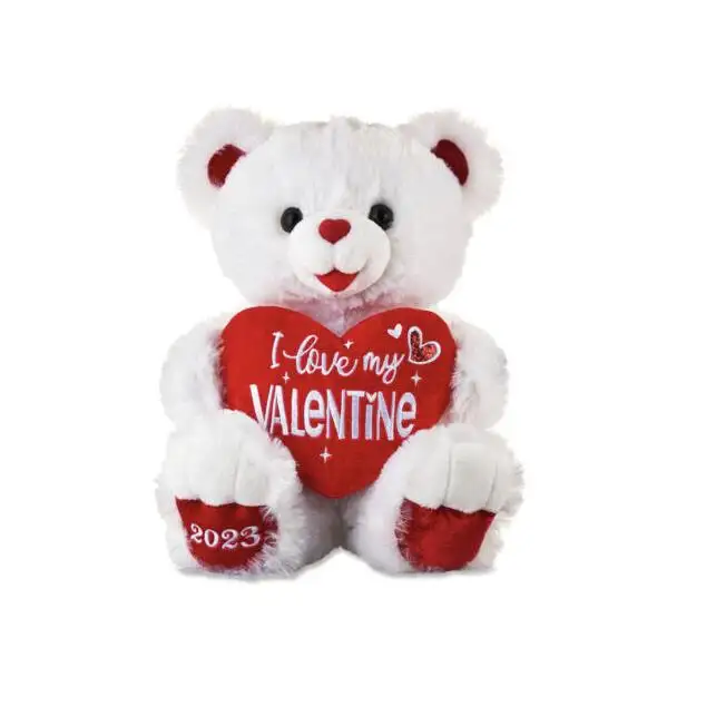 Penjualan Laris 2023 Boneka Beruang Putih Kustom Boneka Lembut Oso De Peluche Para San Valentin