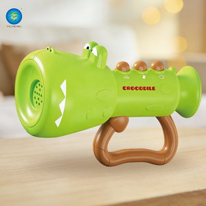 Jouet <span class=keywords><strong>trompette</strong></span> musicale mignon en forme <span class=keywords><strong>de</strong></span> crocodile pour tout-petits, corne musicale avec lumière et son, jouets éducatifs pour le développement <span class=keywords><strong>de</strong></span> la parole - Product Image 1