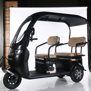 New Design China <b>Cheap</b> Adult Electric Tricycle 3 Wheeler Closed Body 600W 48V Electric Vehicle for 3 People - Product Image 4