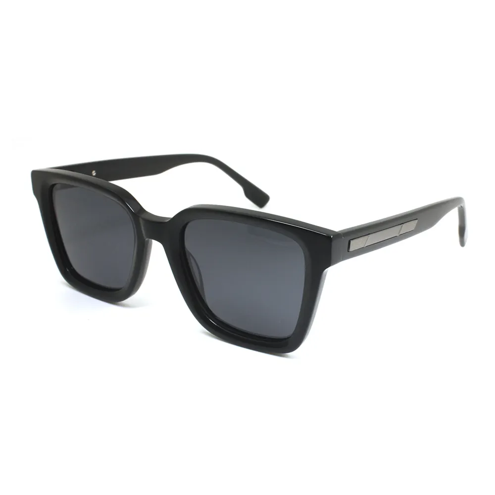 Nieuwjaar 2024 Bril Frame Acetaat Retro Vierkante Zonnebril High-End Luxe Merk Zonnebril Voor Mannen