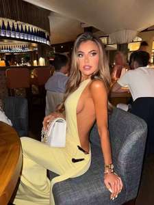 Robe longue asymétrique à <span class=keywords><strong>une</strong></span> épaule, dos nu et froncée, idéale <span class=keywords><strong>pour</strong></span> les soirées glamour, événements formels, fêtes et tenues de célébrités - Product Image 3