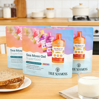 Matte afwerking staande voedselzak met ritssluiting, UV-print, verpakking voor gedroogd fruit en bakkerijproducten