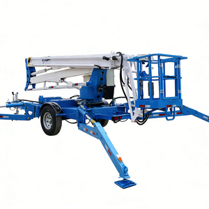 Plataforma Elevadora Eléctrica Remolcable de 16-24 m y 200 kg, Plataforma de Trabajo Aérea Compacta con Cesta - Product Image 5