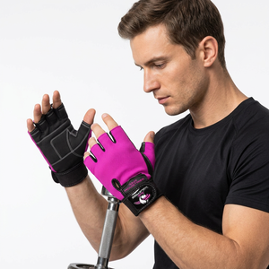 Guantes Deportivos Transpirables Antideslizantes de Medio Dedo Muhammad Ali para Gimnasio, Unisex, Material de Poliéster con Cierre de Velcro - Product Image 1