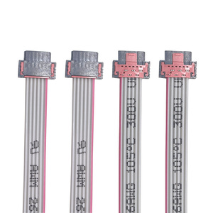 30AWG 1.27mm Pitch Gray <b>Ribbon</b> Cable With <b>Red</b> Edge 12Pin Industrial Terminal Wire For PLC Cabinet Wiring Harness - Product Image 2