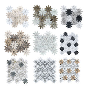 Mosaïque ovale en marbre blanc de Carrare naturel, carreaux de mosaïque ovales pour mur de salle de bain et <span class=keywords><strong>sol</strong></span> de salle à manger - Product Image 3