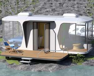 Space Capsule Hotel Tiny House 27 m² Maison capsule modulaire chinoise préfabriquée 2 chambres sans balcon - Product Image 1