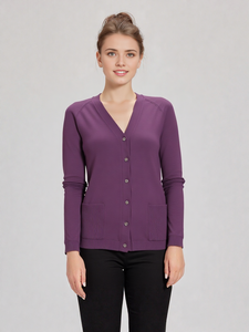 2026 <strong>UK</strong> HOT SELLING Custom Oem&amp; Odm Sweater Solid <strong>Long</strong> Spring V-Neck <strong>Cardigan</strong> <strong>Women</strong> - Product Image 3