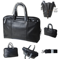 Sac à main multi-poches portable de haute qualité, grande capacité, classique, luxueux, fait main, pour homme, bureau, affaires, exécutif, imperméable, pour ordinateur portable