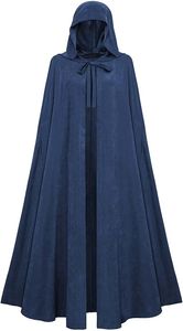 <span class=keywords><strong>Disfraz</strong></span> de Bruja Negra con Capucha <span class=keywords><strong>Medieval</strong></span>, Capa de Mago, Fiesta de Carnaval, Especial, Punk - Product Image 4