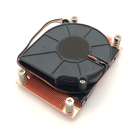 FEZCOOL LGA2011-1U3C-1 2011 2U Refroidisseur étroit avec ventilateur PWM 4 broches pour plateformes LGA 1150 1151 1155 1156 775