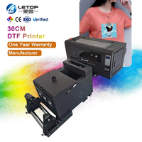 Imprimante DTF numérique directe LETOP A3 petit format rouleau à rouleau pour transfert textile sur T-shirt, machine d'impression sur film PET, imprimante DTF Xp600
