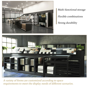 Thông Minh Nhân Tạo Sàn Gốm Hệ Thống Hiển Thị Với Trượt Đứng Cá Nhân Đá Veneer Gạch Hiển Thị Giá - Product Image 2