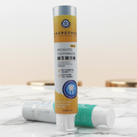 Tubes de dentifrice personnalisables en plastique blanc/ABL de 100 ml et 120 ml avec bouchon à vis, couvercle à clapet spécial dentifrice pour usage quotidien