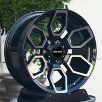 TITAN FORCE 16 17 18 Zoll 6x139.7 geschmiedete LKW-Felge für LKW-Räder, schwarz, für Land Cruiser Prado F150