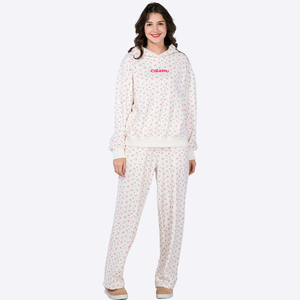 Logo personnalisé Vente en gros Sweats à capuche imprimés surdimensionnés de haute qualité pour femmes Sweat-shirt Pantalon Sport Ensemble 2 pièces Fabricants - Product Image 4