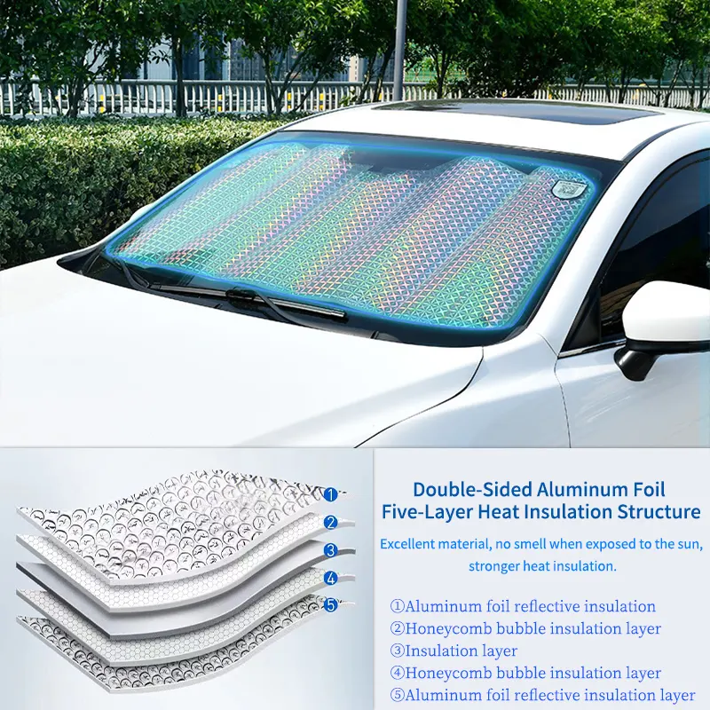 Shade Car 2014 Guangzhou Manufacturer Front Car SunshadeFoil Car Sun Shades