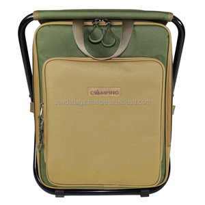 Sac à dos isotherme avec compartiment de rangement, chaise-tabouret de camping pliable compacte et rafraîchissante pour la pêche – Grande Vente - Product Image 6