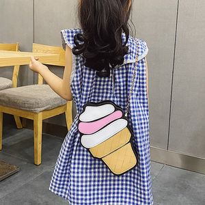 Tas Selempang Anak Baru Model Fancy, Mini Lucu Rantai Es Krim Kue, Dompet Koin Anak - Product Image 4