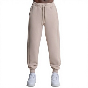 Pantalon de survêtement droit blanc 100 % coton pour homme, écologique, séchage rapide, doux, respirant, décontracté, pour l'entraînement sportif - Product Image 1