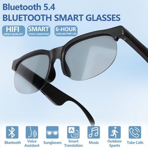 On-Ear Stereo <b>Wireless</b> Headset LED Battery Indicator Mic Noise Reduction Sunglasses for Driving Cycling Sports Smart Glasses - Product Image 3