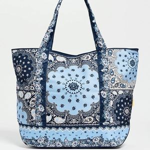 Sac fourre-tout en toile de coton imprimé floral personnalisé, grand format, pour femme, sac de week-end portable, sac de plage, fermeture éclair, printemps, été, automne, hiver - Product Image 1