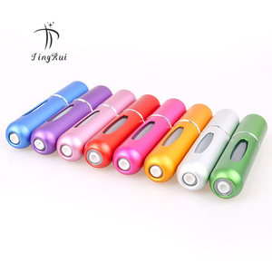 <strong>No</strong> <strong>Leaks</strong> 5ml Portable Customized Pocket Spray Bottle Round Refillable Glass Color Perfume <strong>Atomizer</strong> - Product Image 1