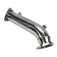 54.ODM/OEM Downpipe d'échappement turbo argenté personnalisable haute performance pour AUDI A4/VW PASSAT 1.8T 1997-2005