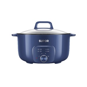 Supor – marmite électrique ronde antiadhésive multifonctionnelle de 6l, avec 3 niveaux de chaleur, pour usage domestique - Product Image 1