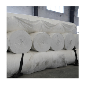 Géotextile renforcé par géotextile perforé par aiguille blanche de fibre courte de polyester/polypropylène pour la base de piste d'avion - Product Image 3