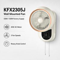 Ventilateur personnel mini 3D à oscillation automatique, élégant et compact, avec commande vocale et sortie Power Bank, prêt à être expédié pour studio de yoga