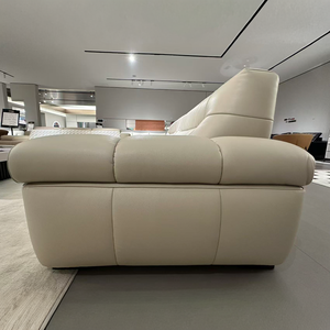 Luxury Genuine Leather <strong>Sofa</strong> Minimalist Design Modern Leather <strong>Sofa</strong> for Apartment Hotel Solid <strong>Wood</strong> <strong>Frame</strong> - Product Image 5