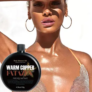 FATZEN Skin care products beautiful products Skin Glittering design for BLACK WOMEN Body Shimmer Oil