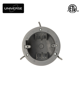 Boîtier électrique de plafond en PVC ETL pour installation ancienne, simple compartiment, 18 pouces cubes, pour prise/interrupteur, UL94 V0 ignifuge, gris - Product Image 2
