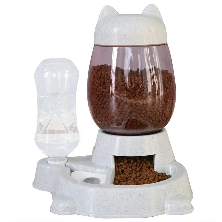 Pet Cat Dog Wasser-und Futters chale Set Separater doppelter automatischer Feeder-Wassersp ender