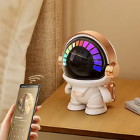 Speaker Mini Robot HIFI Terbaru 2026, Plastik, Lampu LED RGB, Trendi, Subwoofer TF Nirkabel untuk Pesta