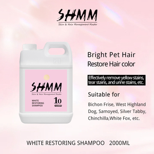SHMM Champú Restaurador <span class=keywords><strong>Blanco</strong></span> para Mascotas 2000ml, Champú y Acondicionador para Perros y Gatos, Limpieza Profunda, Elimina Manchas de Lágrimas - Product Image 2