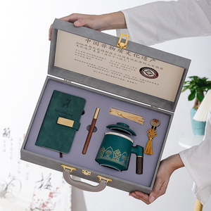 Cuaderno A5 con logotipo personalizado, juego de regalo, cuaderno de escritura de tapa dura con estilo de línea, nueva caja para cubiertas de diario de negocios - Product Image 2