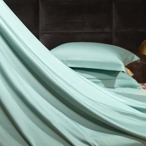 Ensemble de literie de luxe en coton égyptien de haute qualité, couleur unie, années <span class=keywords><strong>70</strong></span>, <span class=keywords><strong>drap</strong></span> de lit, ensemble de literie, taille Queen/King, lit double, produits d'hôtel, mariage - Product Image 4