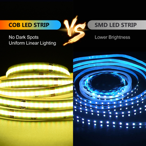 A7LED <b>RGB</b> LED Strip IP65 Remote <b>Control</b> Dimmable 9W 630LEDs COB Strip Light DC24V - Product Image 2