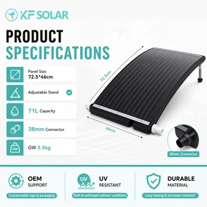 Riscaldatore <span class=keywords><strong>Solare</strong></span> per Piscina KF Solar, Sistema di Riscaldamento <span class=keywords><strong>Solare</strong></span> per Piscine - Product Image 5