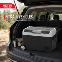 Neuer Auto-Kühlschrank 40L Kompressor Dual-Zone-Adapter für Wohnmobil, LKW, universelle Fahrzeuge, Konservierungsfreier Gefrierschrank für Picknick und Heimgebrauch