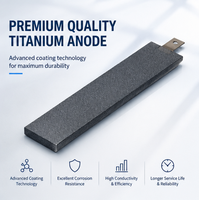 Plateforme d'anode en titane MMO Ru-Ir pour le traitement de l'eau, l'électrodéposition, l'électrolyse industrielle, sur mesure OEM