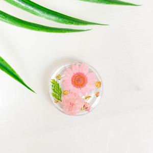 Popolare resina vera margherita fiore fatto a mano presa per telefono magnetico dimenticami non premuto presa per telefono pieghevole impugnatura regalo - Product Image 4