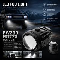 VAHID Phare antibrouillard de qualité supérieure, projecteur antibrouillard Bi LED de 2 pouces, phares antibrouillard étanches pour voiture Toyota Honda Ford Nissan