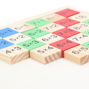 Nuovo Design in legno doppio lato stampato <span class=keywords><strong>tabella</strong></span> di moltiplicazione apprendimento giocattoli montessori bambini supporti didattici per la matematica giocattoli educativi - Product Image 2