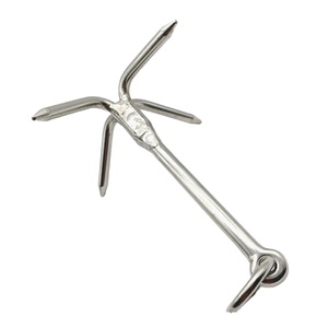 Thép không gỉ 316 biển bốn sán Neo 0.6 kg (1.35lb) Marine lớp đánh bóng tàu du thuyền thuyền Neo ngoài trời vật lộn móc - Product Image 6