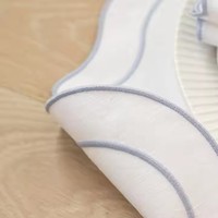 Serviettes en lin personnalisées, style français classique, faites à la main, teintes unies, pour mariage, hôtel, lavées, bordées festonnées, couleur personnalisée
