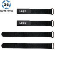Attaches à fermeture éclair pour câble en nylon avec boucle ovale en métal