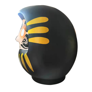 Muñecos Daruma Japoneses Negros para un Feng Shui Saludable, Muñeco Daruma para la Buena Fortuna, Regalo para Amigos de Negocios, Decoración del Hogar - Product Image 5